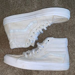 Men’s vans hi-top hi top high top white vans skate